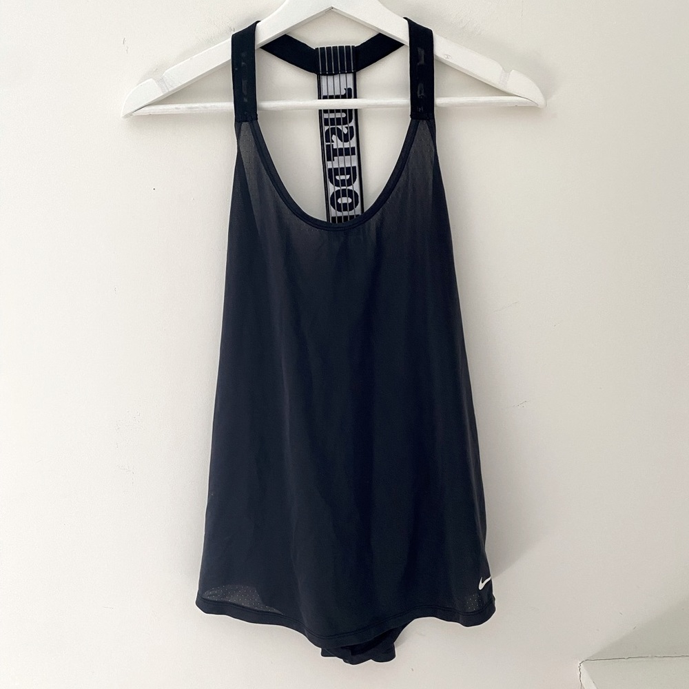 Nike Dri-Fit Black Loose Workout Tank